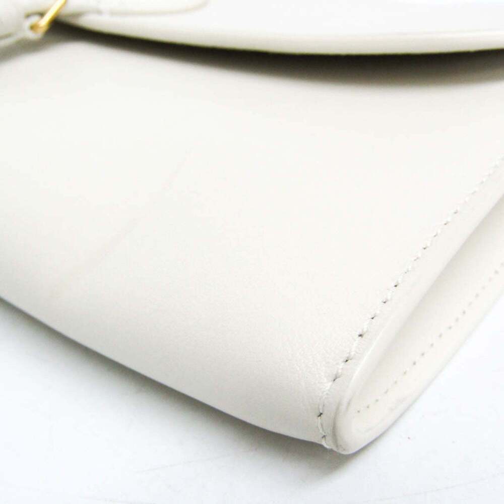CHRISTIAN DIOR White Leather Shoulder Bag - Picture 5 of 16